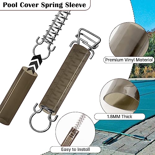 Yunvi HZ-10PCS SPRING SLEEVE 10Pcs Pool Cover Spring Sleeves, Winter Pool Cover Spring Covers Pool Safety Cover Springs thumb #2