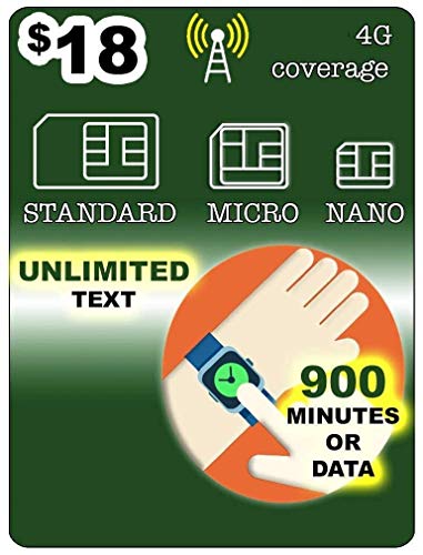 SmartWatch SIM Card for 2G 3G 4G LTE GSM Smart Watch and Wearables - Roaming Available