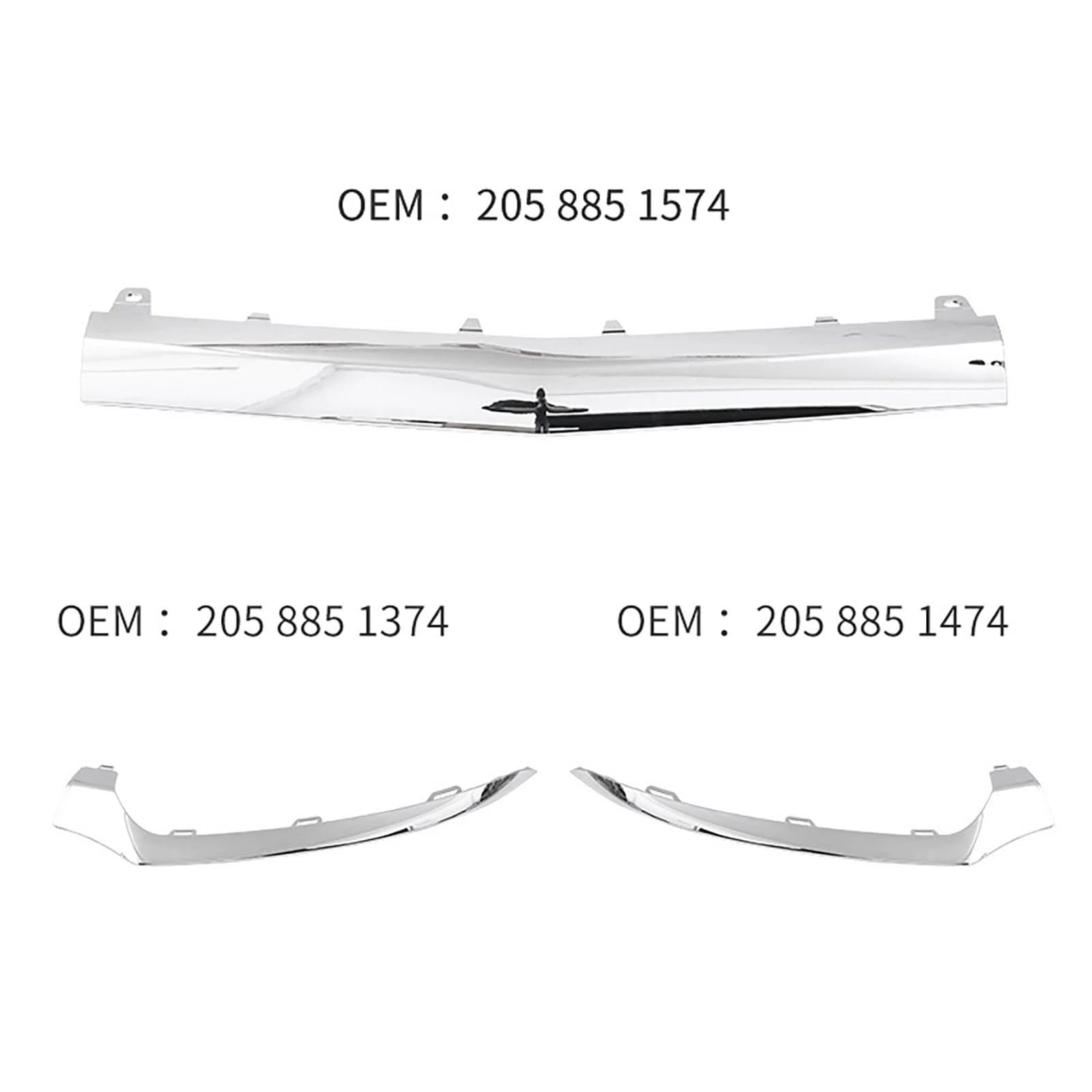 Do Benz C Class W205 C300 C400 C63Car Przedni zderzak