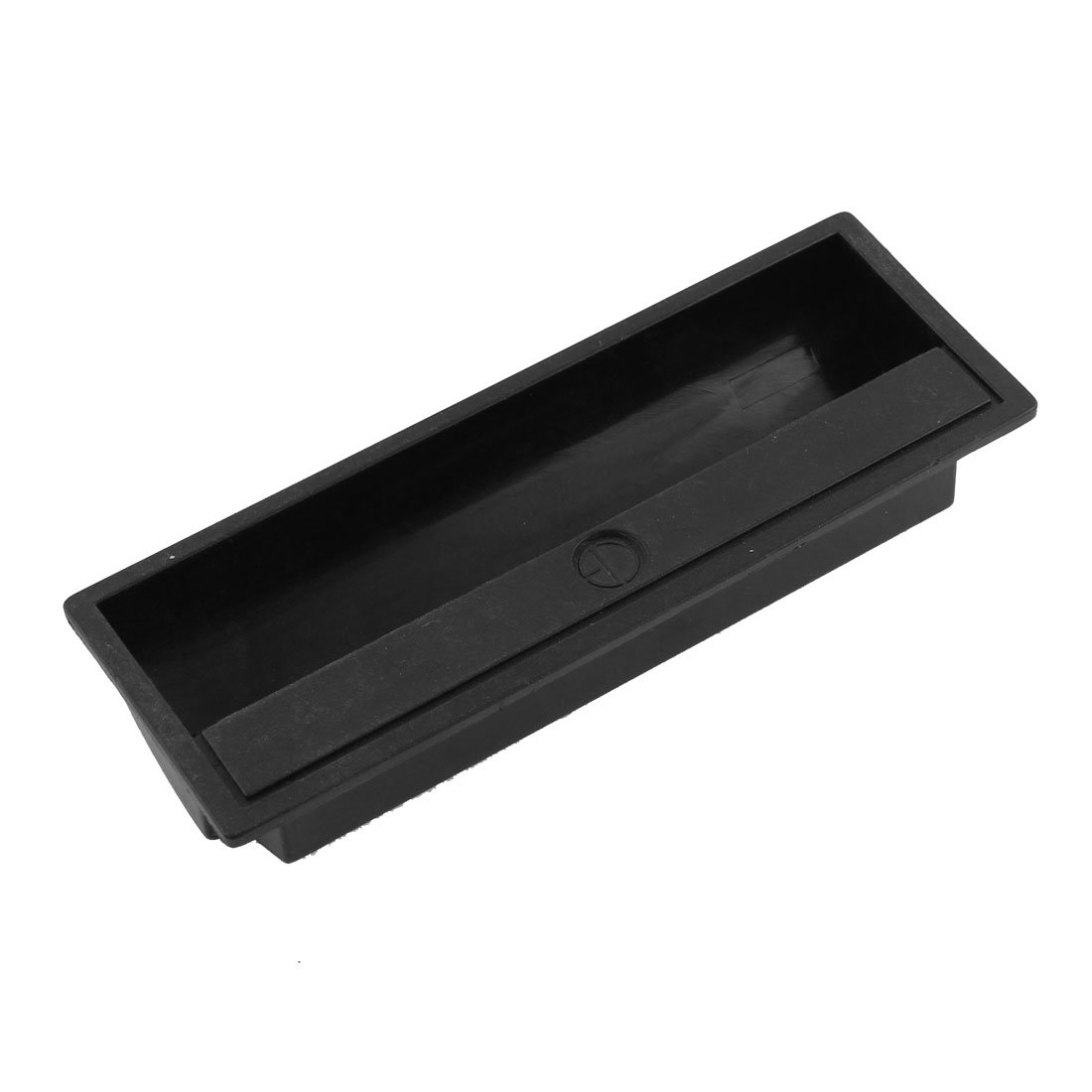 POTUBI Black Cupboard Drawer Door Flush Recessed Pull Handle 110mm x 40mm