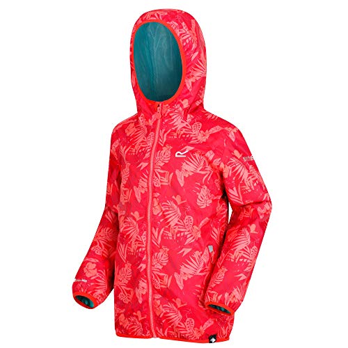 Regatta Unisex Kids Printed Lever Waterproof Jacket