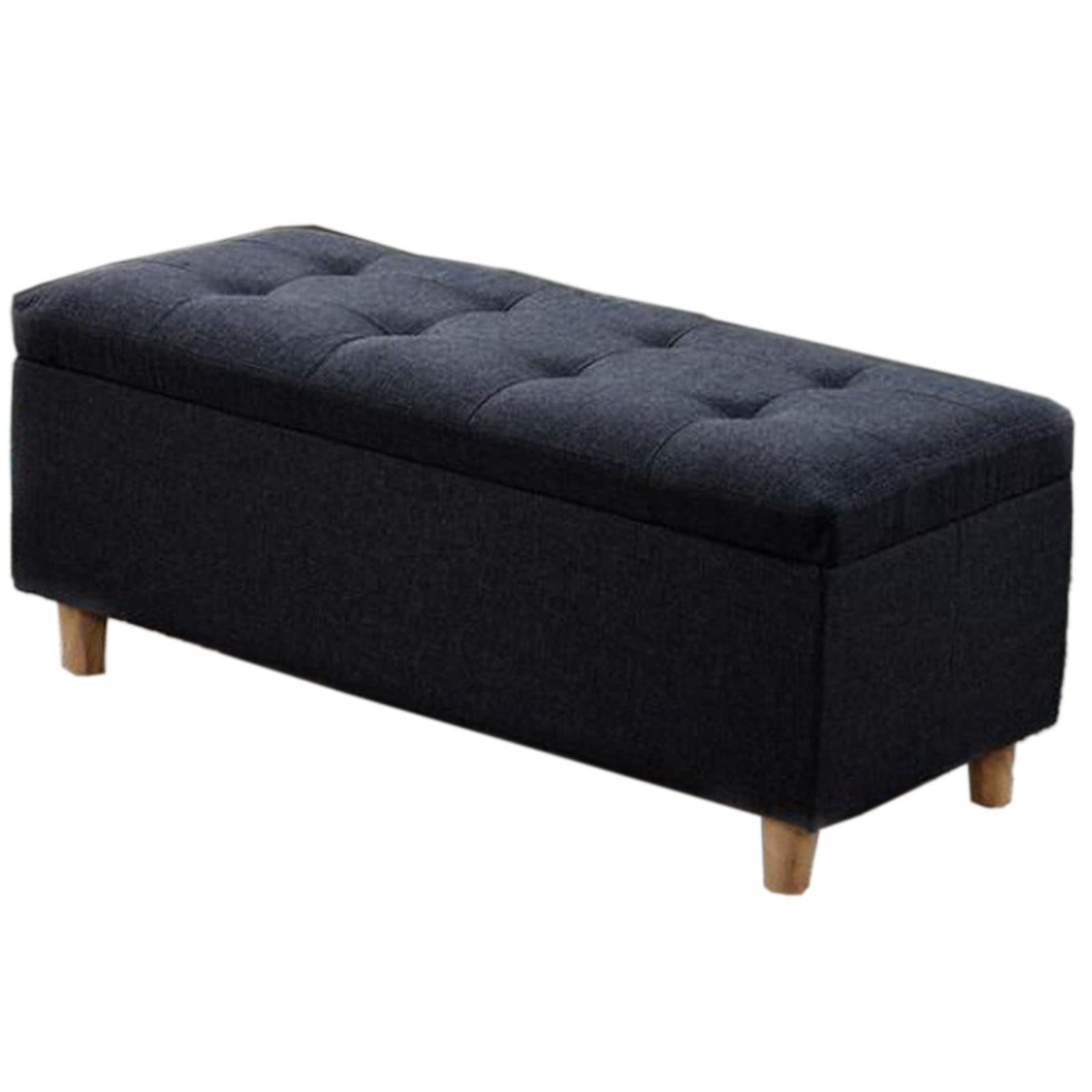 GHFXSCV Multifunctional Gray Storage Bench 130x40x40 cm - Versatile Footrest, Blanket nizer, Shoe Rack for Living Room, Bedroom, Entryway - Stylish Home Solution