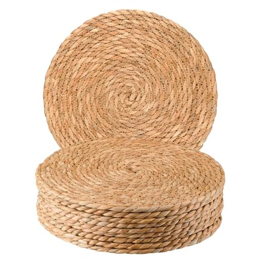 23+ Must-Have Ralph Lauren Kitchen Essentials for a Stylish Home 4 Round Woven Placemats 12 inch Set of 10 - Boho Rattan Placemats Natural Water Hyacinth Placemat, Farmhouse Weave Place Mats, Rustic Braided Wicker Table Mats for Dining Table,Home,Wedding