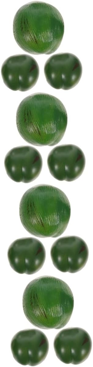 Zerodeko 12pcs Artificial Coconut Decor for Tropical Theme Parties Realistic Fake Fruits for Hawaiian Decorations Ornament Coconuts