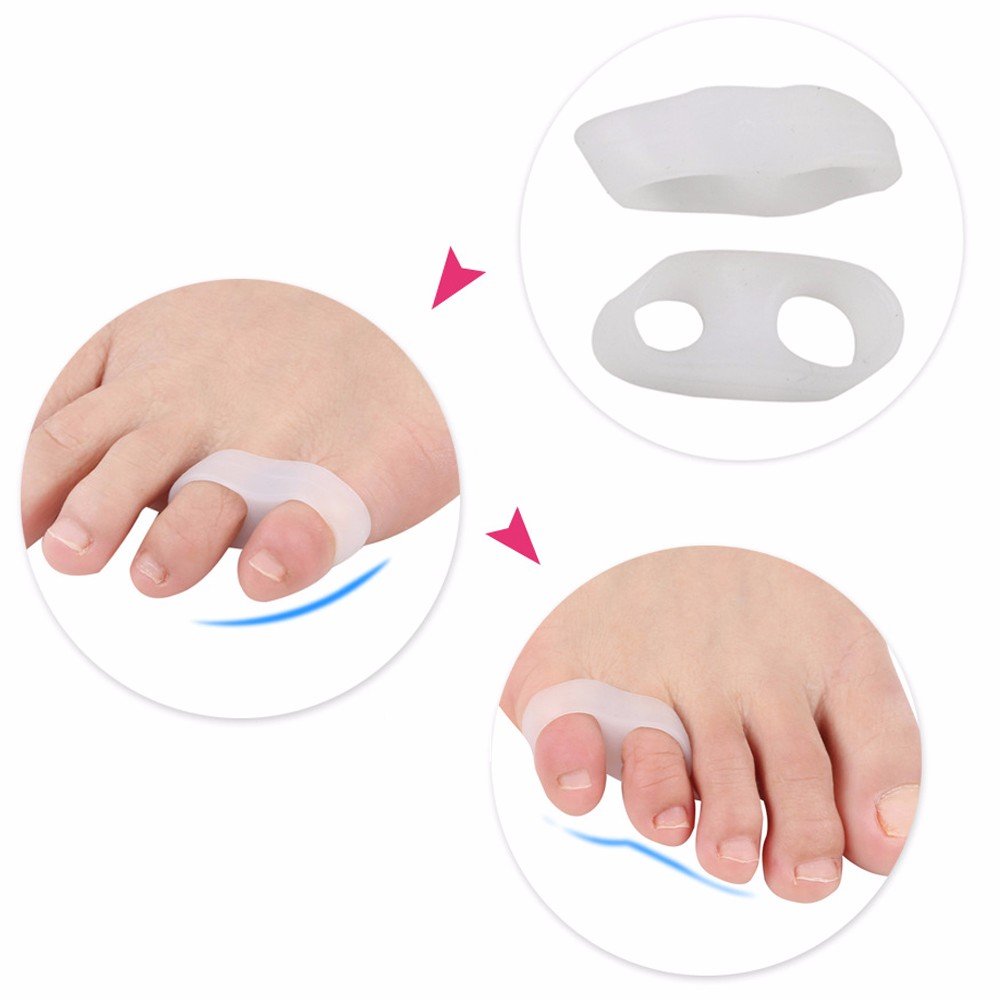 PEDIMENDTM Hallux Valgus Toe Separator with Two Holes and Toe Spreader, Orthopedic Toe Spreader, Toe Spreader, Toe Spreader, For Overlapping Toes, Relieves Toe Pressure, Men's and Women's, Chiropody