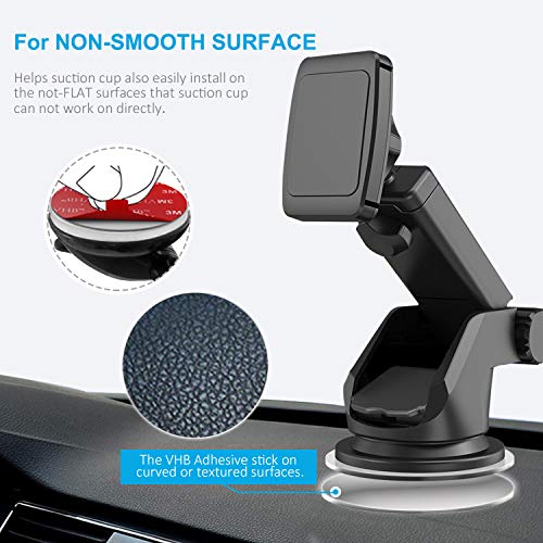 Dashboard Pad Mounting Disk Sticky Adhesive Replacement Kit, PKYAA 3pcs 2.76\"(70mm) Circle Heat Resistant Double-Sided Stickers for Suction Cup Car Phone Holder Disc & Windshield Dash Cam