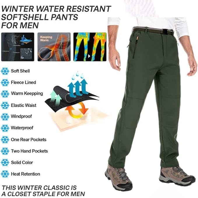 Pantaloni Invernali Bambini Softshell - Impermeabili, Traspiranti Con Fodera In Pile - Foto 10