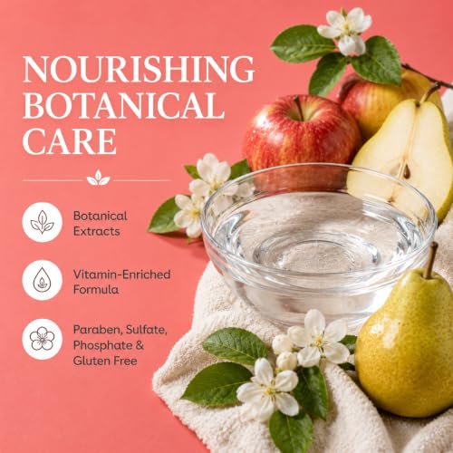 Image of Ginger Lily Farms Botanicals Shampoo, 128oz, Apple Pear | 100% Vegan & Cruelty-Free | Moisturizing Shampoo for All Hair Types | Refill Size