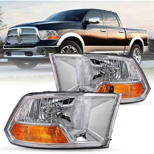 JSBOYAT Headlight Assembly Compatible with 2009-2012 Dodge Ram