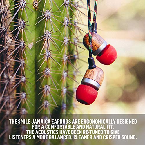 Image of House of Marley EM-JE041-FI Smile Jamaica in-Ear Headphones, Fire