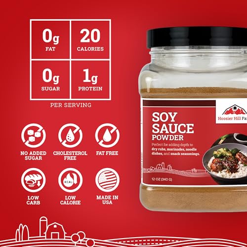 Image of Hoosier Hill Farm Soy Sauce Powder, 12oz (Pack of 1)
