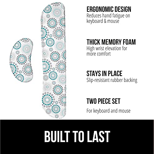 image for GORILLA GRIP Silky Gel Memory Foam Wrist Rest for Computer Keyboard, M