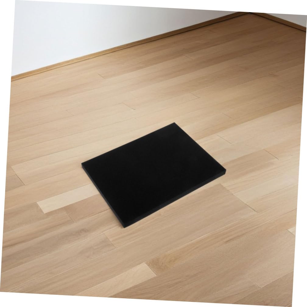 Mobestech 4pcs Plaques de Mousse Polyuréthane Noire Protectrice pour Emballage, Rembourrage D'expédition Haute Densité, Protection Précise pour Colis et Envois Postaux