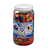 En el Neon Mix HAMA BEADS 8542 Kit de Manualidades para niños - Kits de Manualidades para niños (Juego de Cuentas para niños, Cuentas, Niño/niña, 3 año(s), CE, 1400 Pieza(s))
