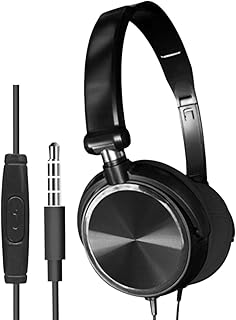 MERISHOPP S1 Portable 3.5mm Wired Headset Stereo Foldable Headphones Black with Mic Consumer Electronics | Portable Audio Price In India