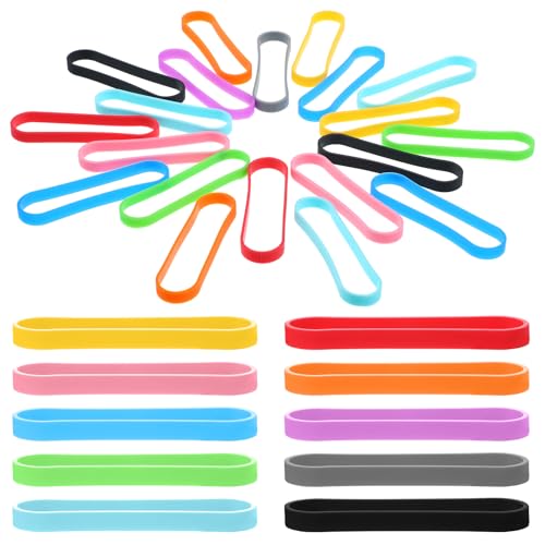 Bandas de silicona de 3 pulgadas para envolver cajas de regalo y proteger cuadernos diarios