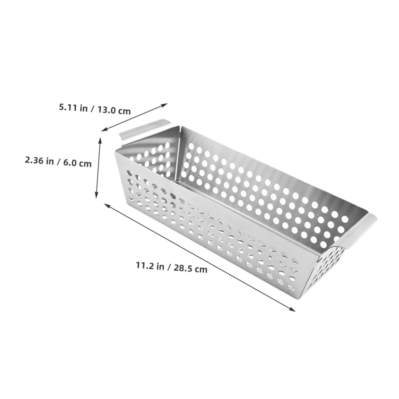 BESPORTBLE Stainless Steel Grill Pan Outdoor Bbq Grill Basket Veggies Easy Clean Multi-function Bbq Pan