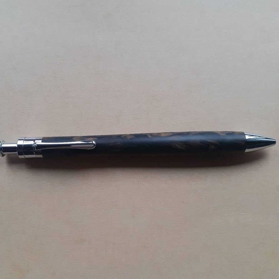 工房楔　ボールペン　ブラック&ホワイトエボニー 工房楔ボールペンブラック&ホワイトエボニー