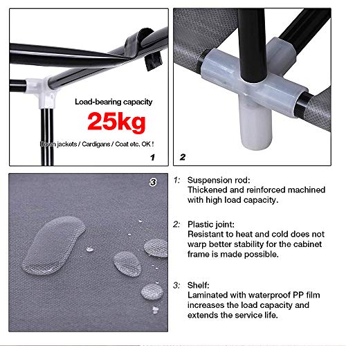 THINFAR Armadio portaoggetti in tela, armadio