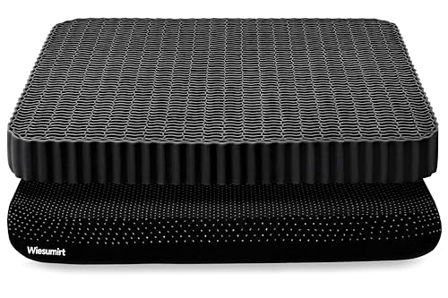 Innovative-Gel-Seat-Cushion-for-Long-Sitting-Large-and-Thick-Seat-Cushion-for-Back-Sciatica-Tailbone-Hip-Pain-Relief-Used-for-Office-Chair-Wheelchair-Car-Recliner-TruckBlack Innovative Gel Seat Cushion for Long Sitting, Large and Thick, Seat Cushion for Back, Sciatica, Tailbone, Hip Pain Relief, Used for Office Chair, Wheelchair, Car, Recliner, Truck.(Black) - Image 1