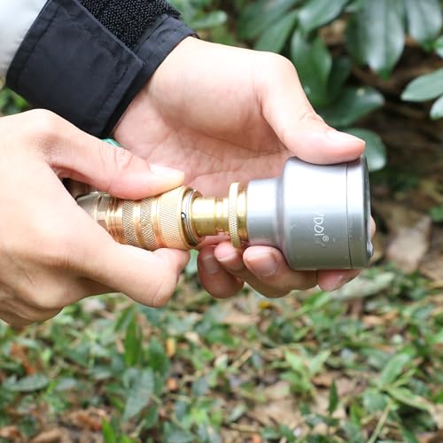 Brass Garden Hose Quick Disconnect Adapter Set with Washers