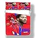 Produktbild Bettbezug-Set Derrick Detroit Basketballspieler 25 Bettwäsche Poohdini Rose Pistons Super Star Werfen Sie einen Baseball-Pass Essen Sie die Uhr Quilt Coverlet mit 2 Kissen Shams Chicago Minnesota Bull