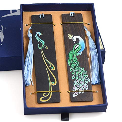 Segnalibri in legno fatti a mano Set Color Pittura Pagina-marker per...