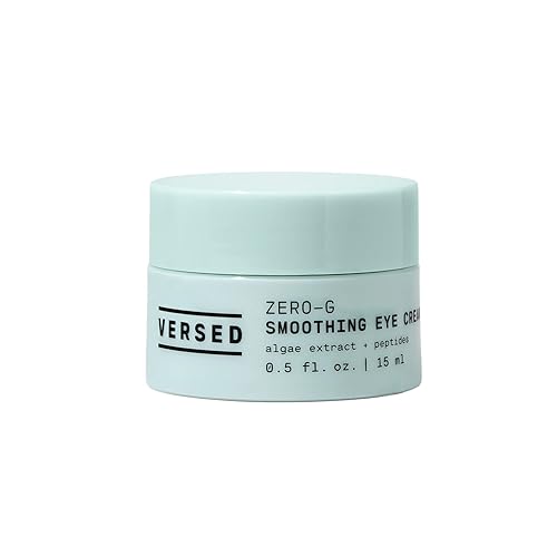 Versed Zero-G Crema suavizante para ojos, extracto de algas suavizantes, péptidos reafirmantes y aceite de oliva profundamente hidratante, crema de