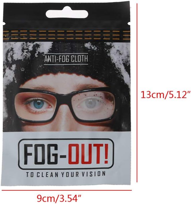 5Pcs Reusable Anti-Fog Wipes Glasses Pre-moistened Antifog Lens Cloth Defogger Eyeglass Wipe Prevent Fogging for Glasses Glasses Cloth Microfiber Cute