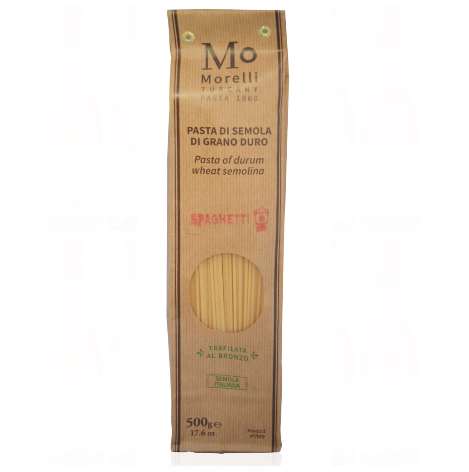 Morelli Pasta di Semoladi Grand Duro Spaghetti Pasta Nudeln Italien inkl. FeinWert E-Book (12 x 500g)