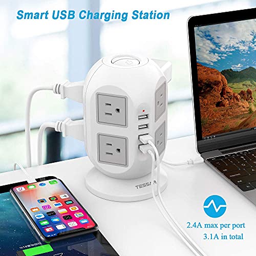 TESSAN-Power-Strip-Tower-Long-Extension-Cord-15-ft-Surge-Protector-8-AC-Outlets-4-USB-Ports-Charging-Station-Extension-Cord-with-Multiple-Outlets-for-Home-Office-Dorm-Room-Essentials