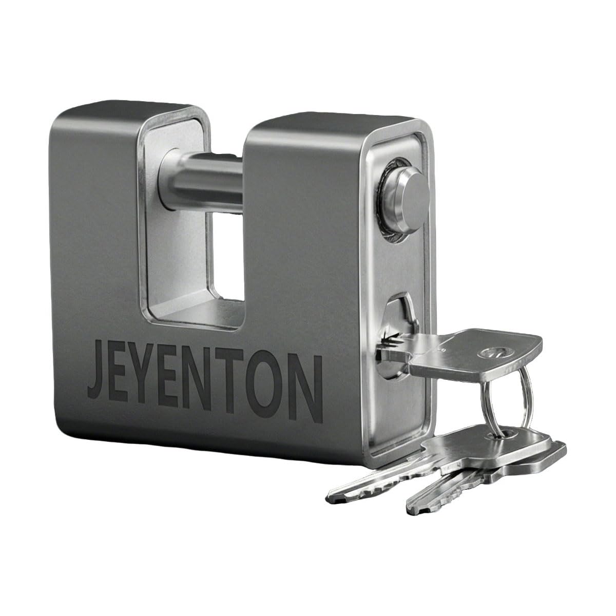 Photo 1 of (2.91") JEYENTON High Security Padlock, 74mm Hardened Steel Anti-Cut Outdoor Lock, 0.63" Shackle Clearance, Weatherproof Keyed Lock for Gate, Garage, Warehouse, Storage Container