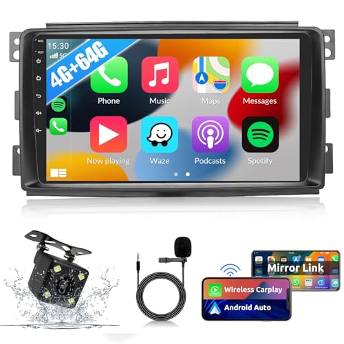 Radio de coche DIN doble de 9 pulgadas con Android Auto para renovar tu Smart