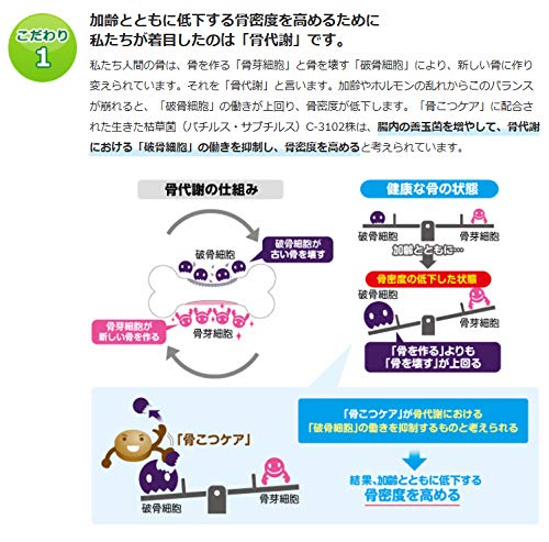 カルピス 骨こつケア 90粒 30日分 機能性表示食品