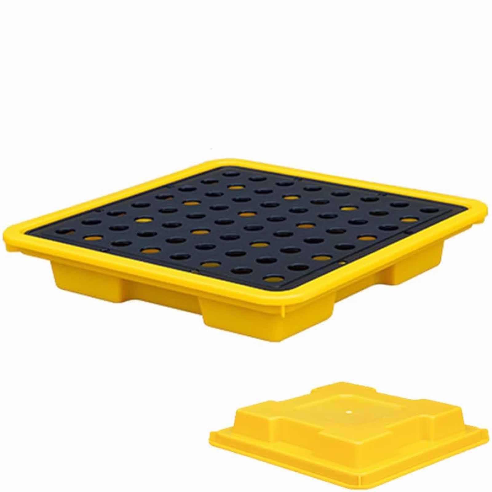 Industrielle Trommel-Spill-Containment-Palette für den Arbeitsplatz, sicher, schwer, einfach zu montieren, ideal für Chemikalien und Gefahrstoffe