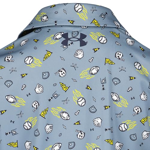 Image of Under Armour Boys' Matchplay Short Sleeve Golf Polo, Lightweight Performance Stretch, Logo Detailing