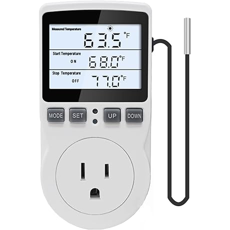Digital Temperature Controller Thermostat Outlet Plug: Smart Temperature Control for Perfect Home Environment