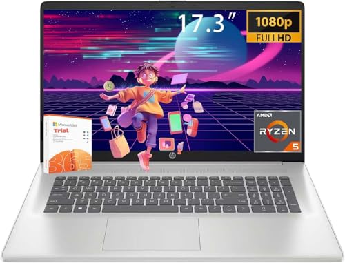 HP 2025 17.3�C���` �m�[�g�p�\�R�� PCIE SSD ? AMD Ryzen 5 7430U 6�R�A�v���Z�b�T�[ (Beats i7-1165G7) ? Windows 11 Home with Microsoft 365 �g���C�A�� ? �}�E