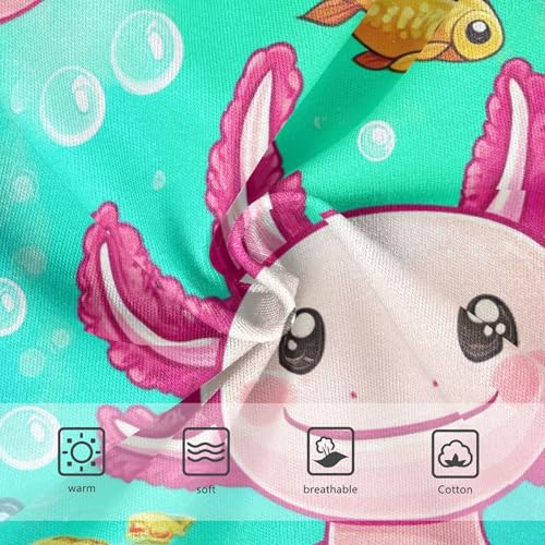 Toddler Girls Underwear 2t Cotton Cute Panties Girl Durable Briefs Undies Kids Cute Cartoon Axolotl Blue Sea3