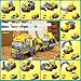 Sawaruita 30Pack Mini Cars Easter Building Blocks Party Favors for Kids-Bulk Fire Truck,City Police Car,Construction Vehicle for Birthday Goodies Bag Filling,Classroom Prizes for Boys 6-12