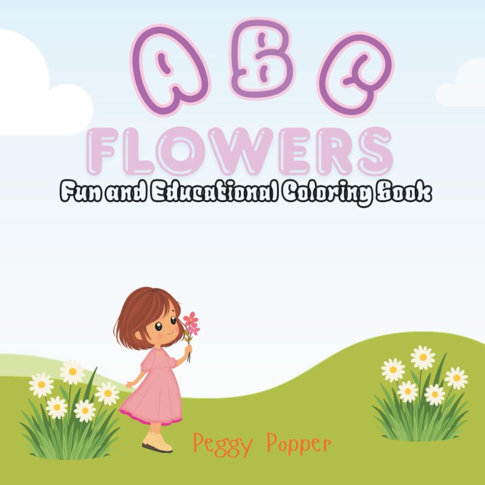 ABC Flowers: Fun and Educational Coloring Book