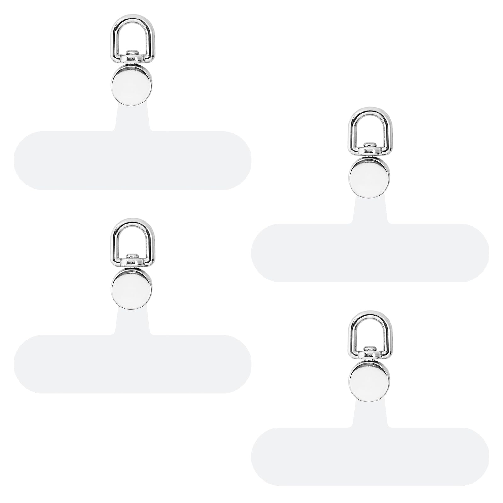 Pestañas Giratorias De Acero Para Móvil - Pack De 2, Con Protección Antirayados, Soporte 11,3 Kg