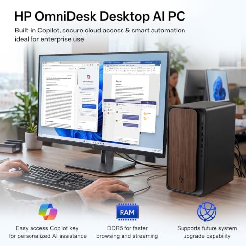 Image of HP OmniDesk Business Desktop Computer Ultra 5 225, 16GB DDR5 1TB SSD