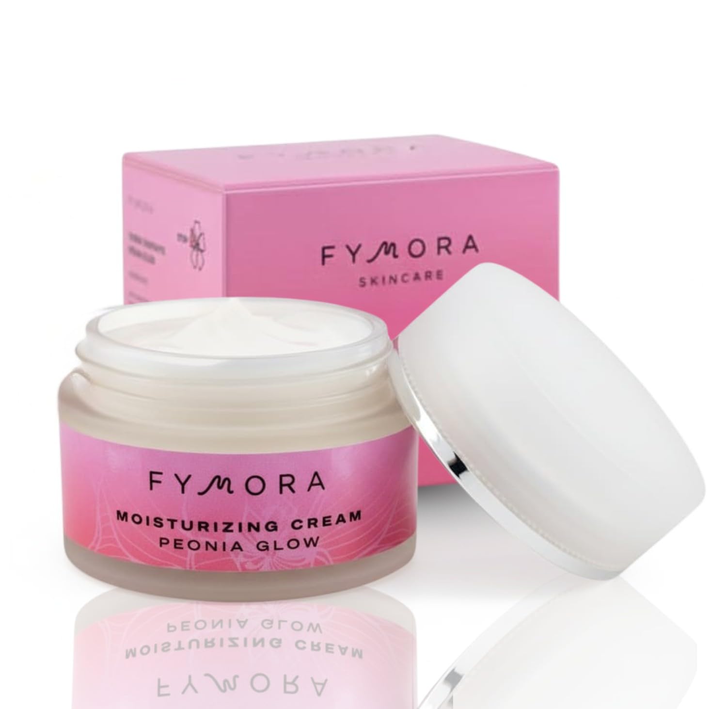 Fymora Crema Facial Hidratante Peonía Glow 50 ml, Crema de Día con Efecto Iluminador y Nutritivo para una Piel Radiante, Ideal para el Cuidado Facial Diario