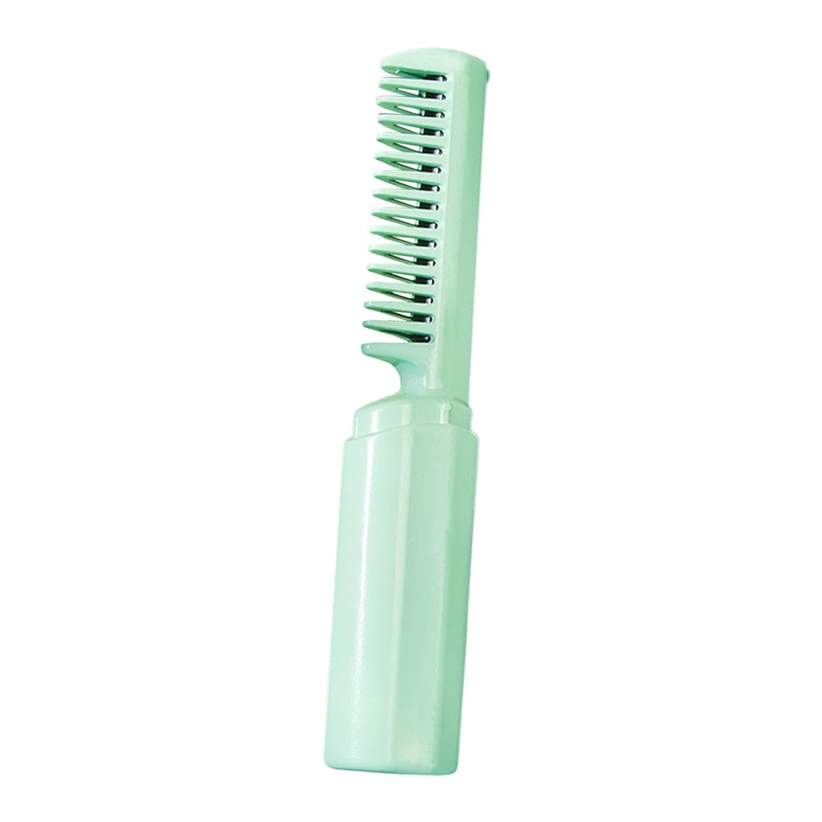 Amagogo Hair Straightening Brush, Electric Hot Comb with 3 Temperature Levels, Hair Straightening Iron, Styling for Women and Girls at Home, Green