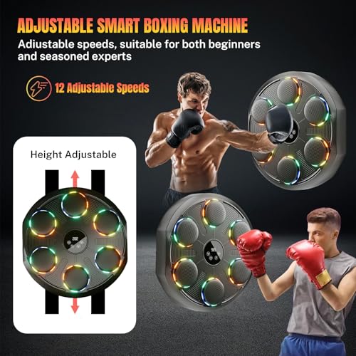 Machine de boxe musique LED avec gants et comptage intelligent - 3