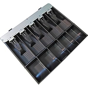 APG Cash Drawer Replacement Tray | Plastic Molded Till for APG Cash Registers | 5 Bill / 5 Coin Compartments | Measures 15.4″ x 11.1″ x 2.4″ | PK-15VTA-BX