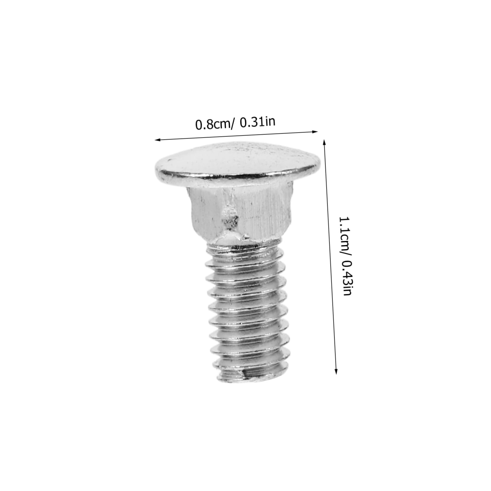 FUNOMOCYA 100pcs Black Carriage Bolts Zinc Plated Round Head Full Threaded Strong for Heavy Duty Tasks Wheel Studs Round Neck Hardware