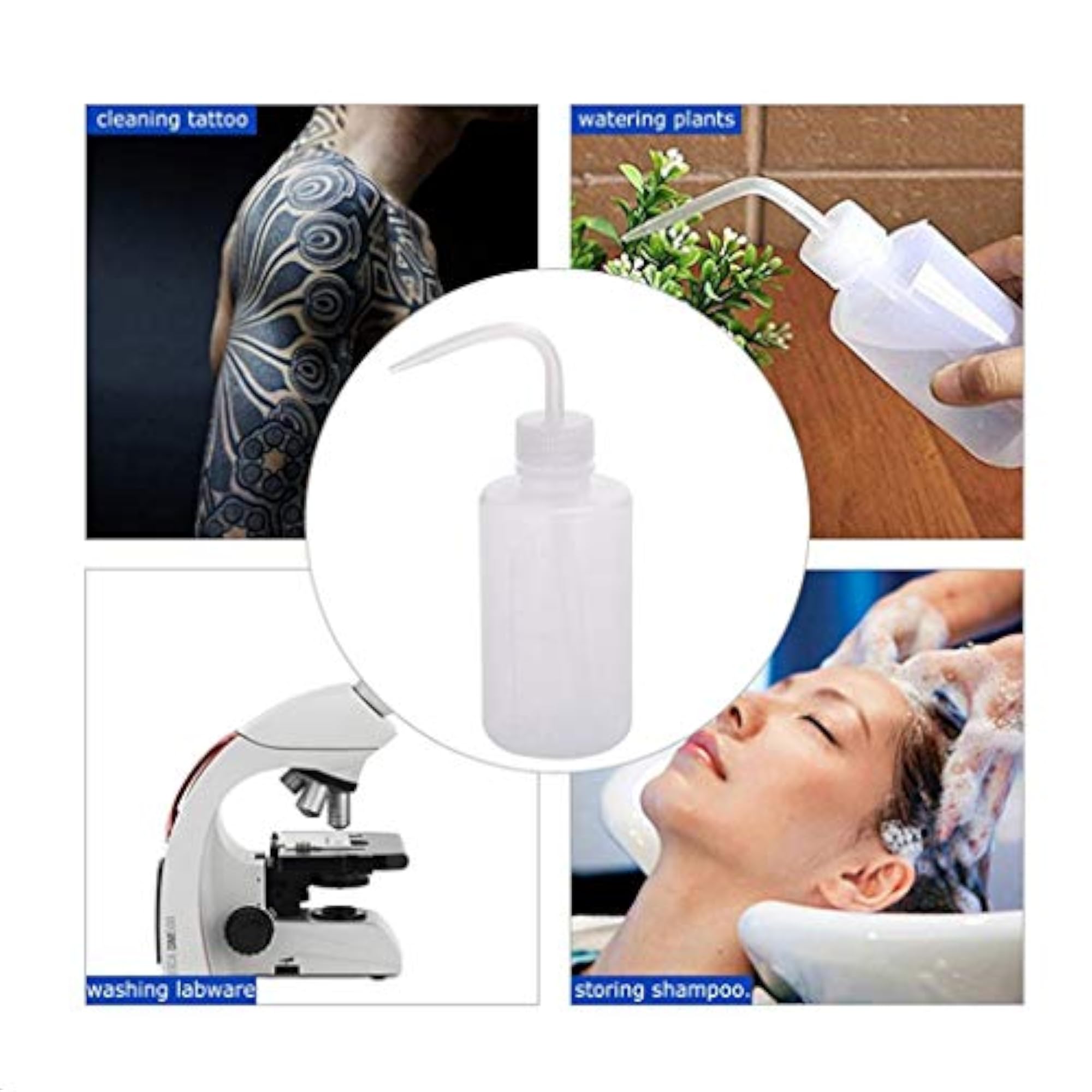 3pcs 250ml Plastic Clear Diffuser Squeeze Bottle, Non-Spray