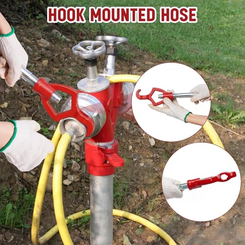Image of Tandefio 1 Pcs Fire Hydrant Wrench, 1-1 /2 inch to 3 inch, Red
